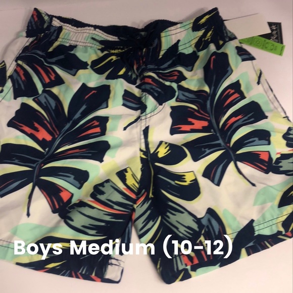 SwimTrunks NWT Boy M(10-12) swim trunks mesh liner - Picture 1 of 10
